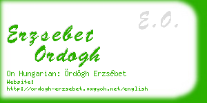 erzsebet ordogh business card